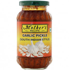 Mother's Recipe Garlic Pickle (South Indian Style)  Glass Jar  300 grams